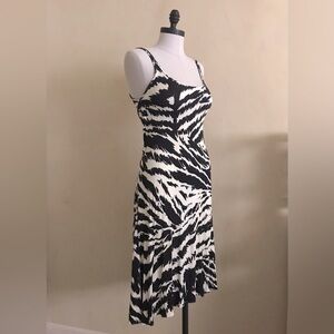 Italian Knit Black and White Dress